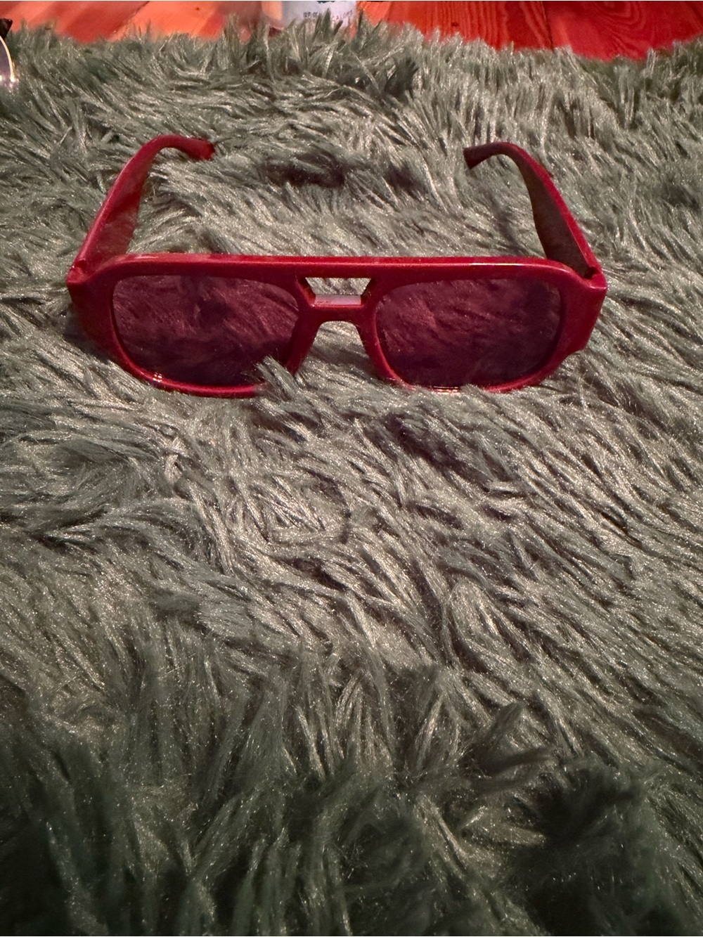 4/$20 💫 Burgundy Red Oversized Shield Aviator Sunglasses Y2K